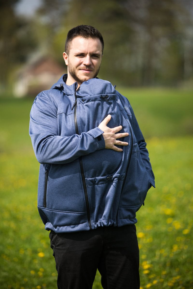 Allround Herren-Softshelljacke zum Babytragen